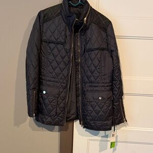 Sam Edelman Quilted Black Lightweight Jacket